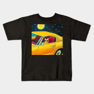 Cat Driver Kids T-Shirt